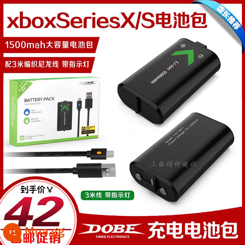 Pin Bộ Điều Khiển Xbox Series X/S Chính Hãng DOBE 2020 Bộ Pin Sạc Tay Cầm Chơi Game Không Dây - DOBE Bộ pin XboxSeriesX/S chính hãng 1500MAH Cáp dài 3 mét có đèn báo sạc