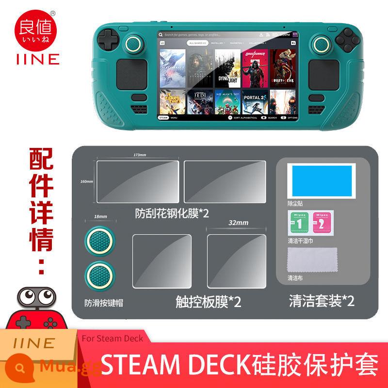 PGTECH Chính Hãng SteamDeck Tay Cầm Chơi Game Vỏ Silicon Mềm Chống Trượt Vỏ Bảo Vệ Trọn Gói Phụ Kiện Lưu Trữ - Vỏ silicon Steam Deck chính hãng có giá trị tốt Màu xanh lá cây