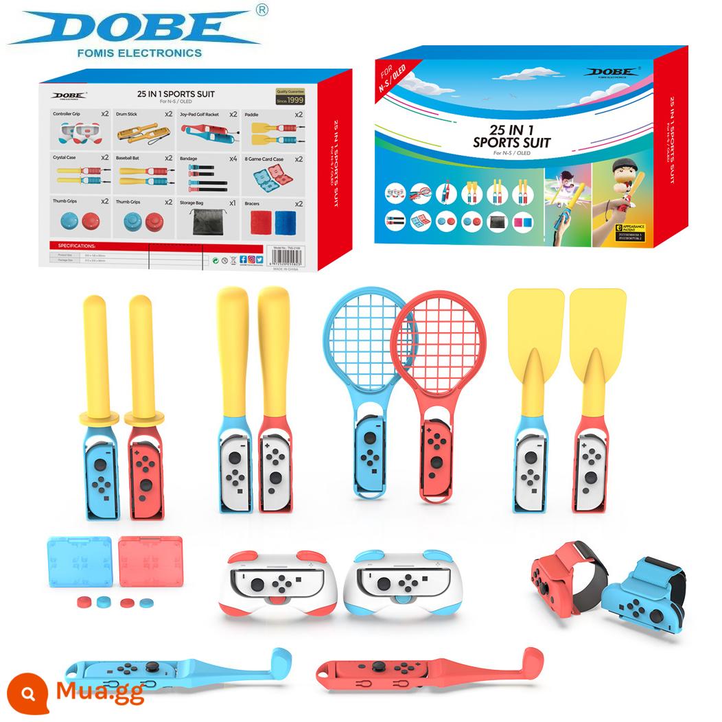 DOBE chính hãng switch Thể thao somatosensory bộ đồ thể thao NSOLED vợt thể thao phụ kiện chống đỡ phụ kiện - Bộ phụ kiện cảm giác thể thao 25 ​​trong 1 chính hãng DOBE