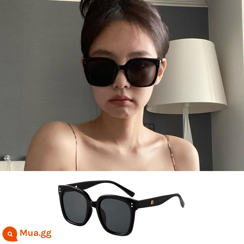 Kính râm Jennie nữ in mùa đông phong cách retro Âu Mỹ chụp ảnh đường phố kính râm hot girl mắt mèo phiên bản Hàn Quốc lưới đỏ hình lõm - Kiểu dáng giống nhau của Type A-Jennie với màu xám và đen