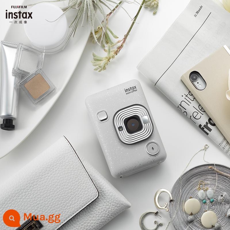 Fuji instax mini LiPlay Điện thoại Polaroid Bluetooth in ảnh máy ảnh kỹ thuật số evo có âm thanh - Thạch anh trắng