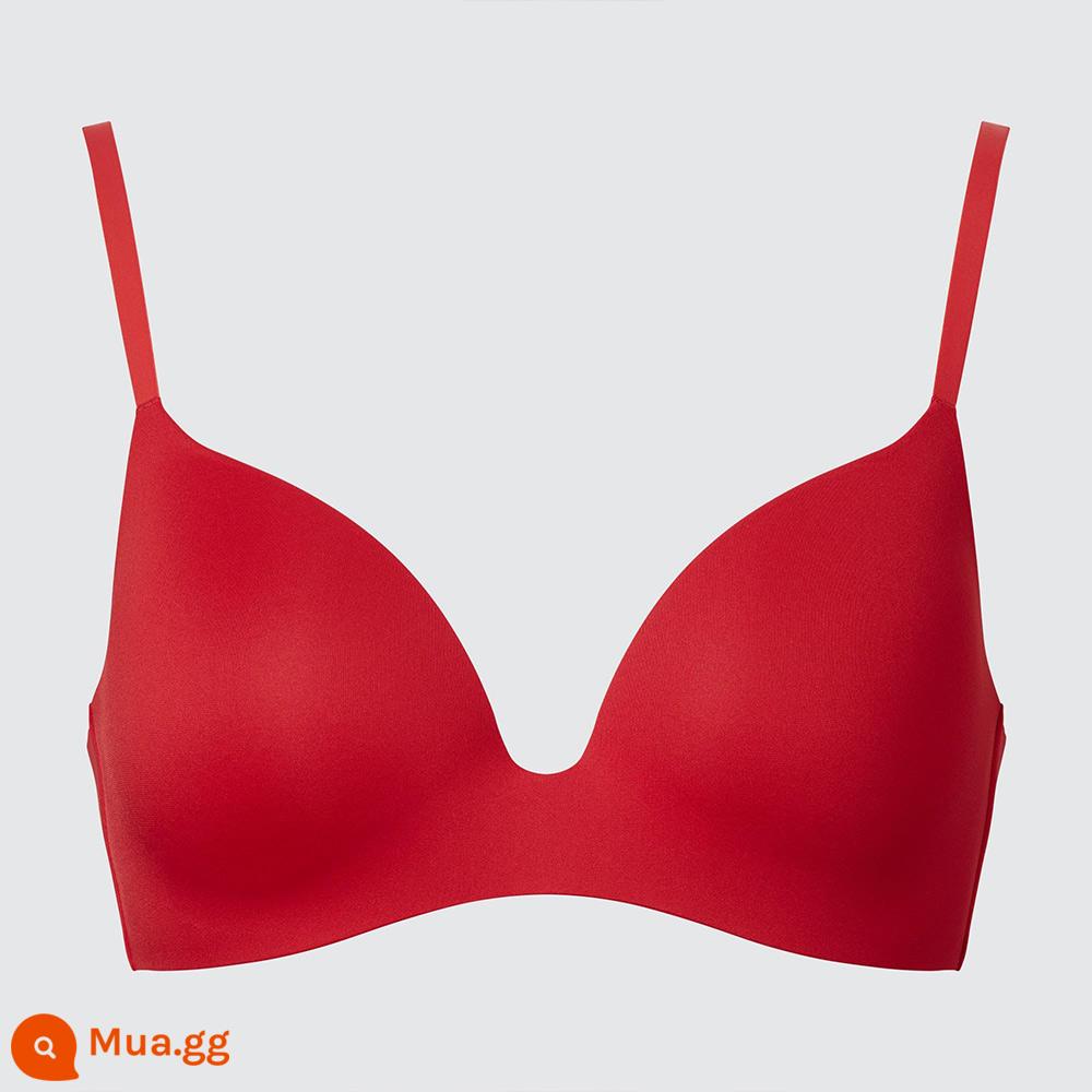 Uniqlo nữ không gọng thép nhẹ mềm hỗ trợ Áo ngực 3D ba chiều thu gọn ngực nhỏ 455203/450440 - 455203/15 Nishikigoi Beni