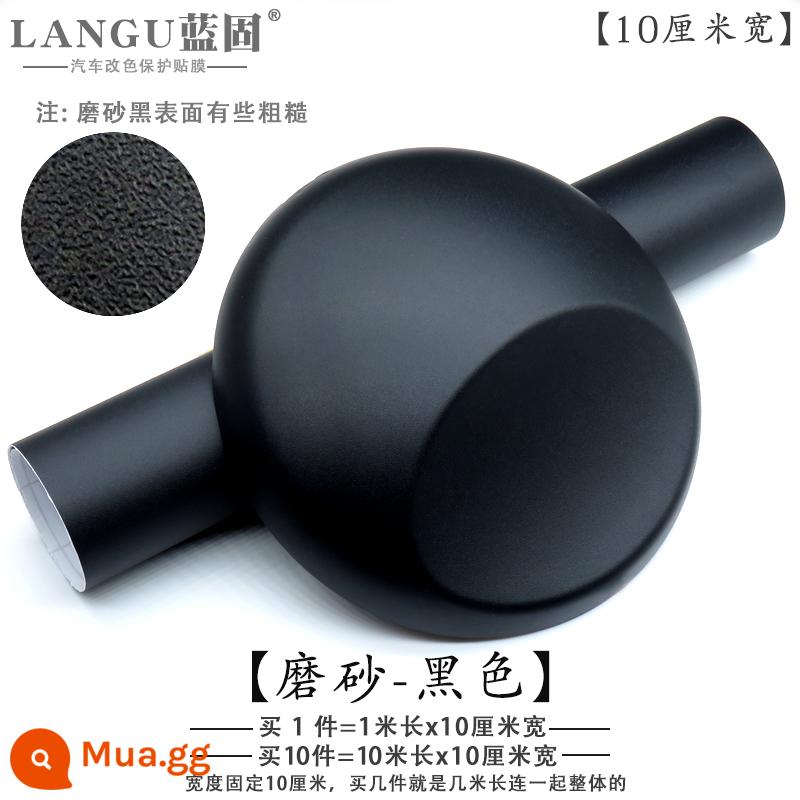 Phim dán sợi carbon nội thất cột điều khiển trung tâm toàn thân mui xe Motoya bóng đen mờ Phim đổi màu xe - Màu đen mờ (dài 1 mét * rộng 10 cm) có rãnh dẫn khí