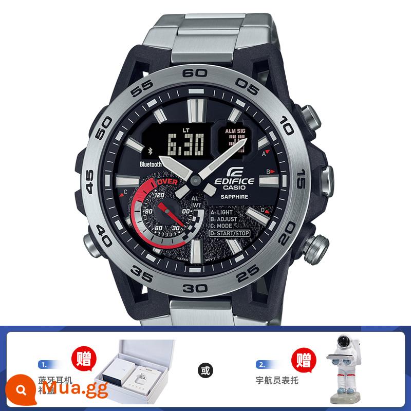 Đồng hồ CASIO Chủ đề đua xe dành cho các chàng trai Heart of Steel Business Ánh sáng kiên cường ECB-2000YPB-1APR - 5.ECB-40YD-1APR đi kèm hộp quà tặng tai nghe Bluetooth hoặc giá đỡ đồng hồ phi hành gia