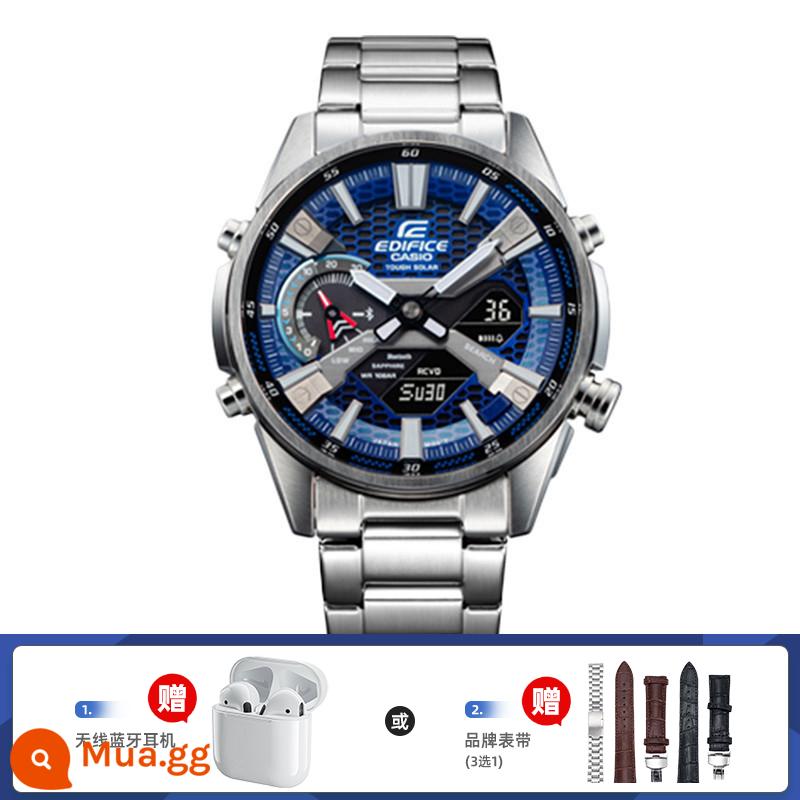 Đồng hồ CASIO Chủ đề đua xe dành cho các chàng trai Heart of Steel Business Ánh sáng kiên cường ECB-2000YPB-1APR - 12.ECB-S100YD-2APR tặng kèm hộp quà tặng tai nghe Bluetooth hoặc giá đỡ đồng hồ phi hành gia