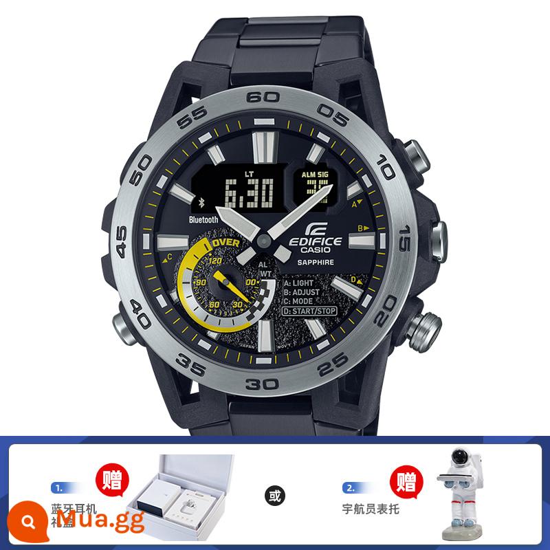 Đồng hồ CASIO Chủ đề đua xe dành cho các chàng trai Heart of Steel Business Ánh sáng kiên cường ECB-2000YPB-1APR - 7.ECB-40YDC-1APR đi kèm hộp quà tặng tai nghe Bluetooth hoặc giá đỡ đồng hồ phi hành gia