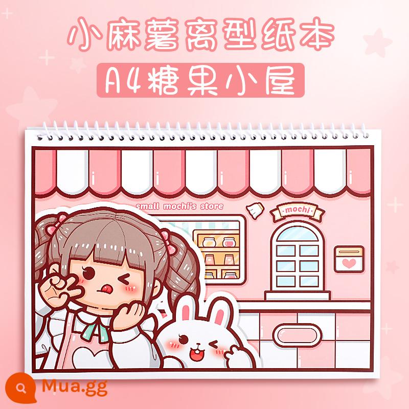 Băng mochi nhỏ mới, Cô bé quàng khăn đỏ, sản phẩm mới, trọn bộ bao bì, nguyên cuộn, sticker giới hạn mùa thu đông, vật liệu trang trí, trái tim nữ tính, hoa hồng dễ thương, công chúa, băng tài khoản tay, cây gậy và băng giấy , như bạn muốn - Sách phát hành khổ A4 [Ngôi nhà kẹo] được tặng kèm 10 miếng dán mochi nhỏ