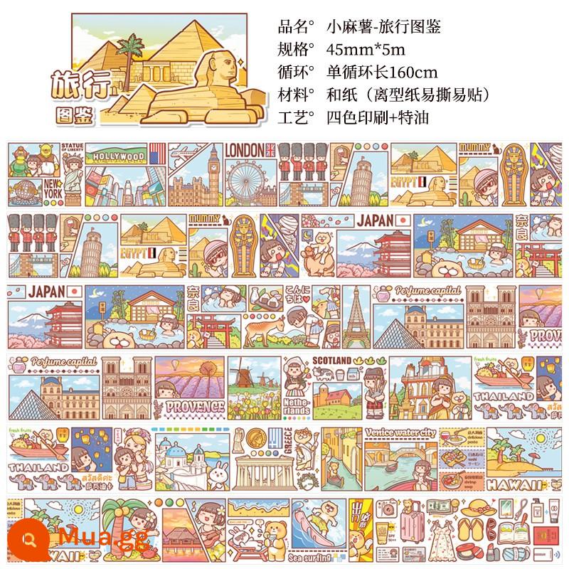 Sổ tay ma thuật Little mochi series mới dễ thương ins girl notebook tape trọn bộ sổ tay vật liệu dụng cụ thu đông giới hạn giấy dán Nhật Bản sản phẩm giá trị cao dành cho trẻ em và bé gái - Little Mochi-Hướng dẫn du lịch