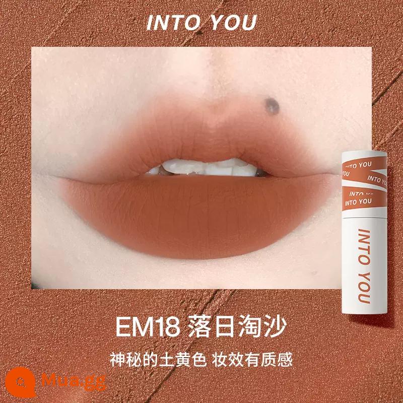 into you lip mud Strawberry Bear Moore Manor son men into you son hộp vali hộp quà tặng s04 - Màu hồng mới EM18 Hoàng hôn trên cát