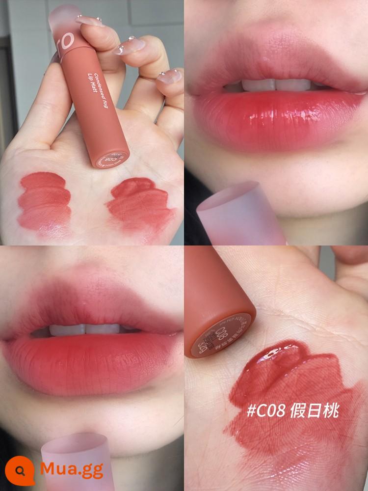 intoyou fingertip lip men son môi into you lip mud màu nude intoooyou Dầu Ấn Độ intoyoy - Son Môi Nâu Sương C08 Holiday Peach