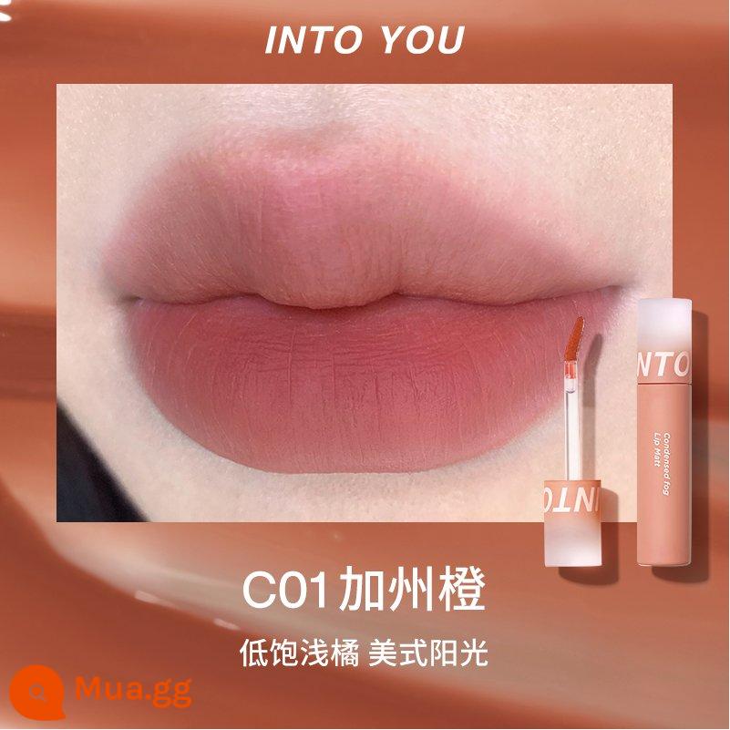 intoyou fingertip lip men son môi into you lip mud màu nude intoooyou Dầu Ấn Độ intoyoy - Cam Ningwu C01 Cam California