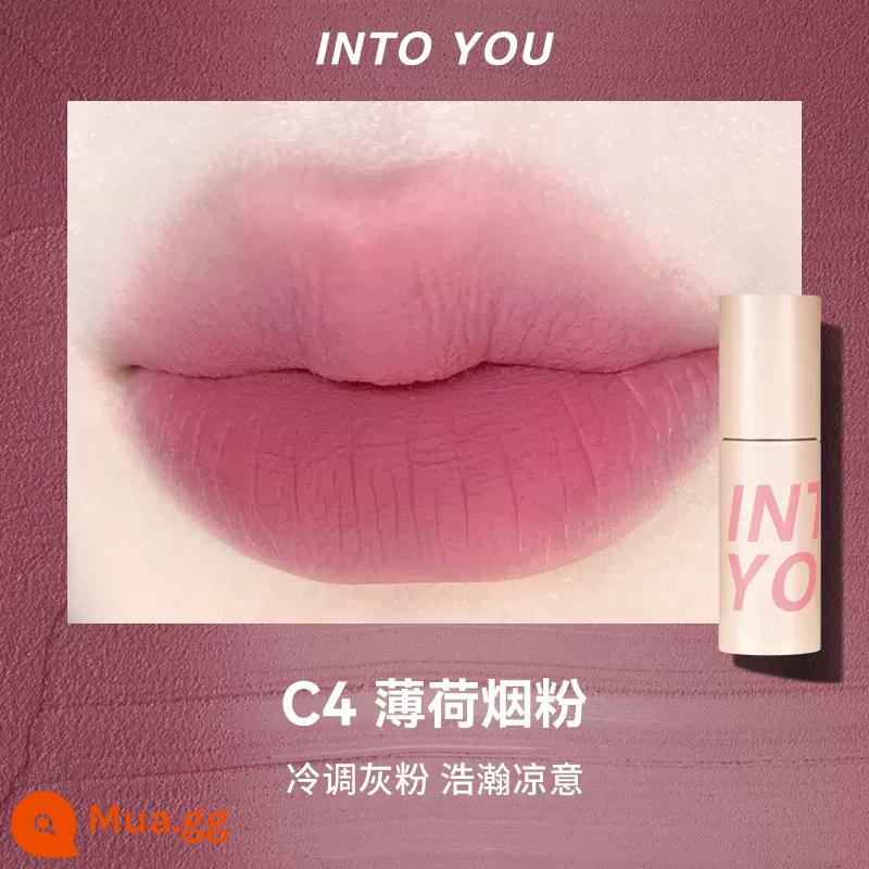 into you lip mud Strawberry Bear Moore Manor son men into you son hộp vali hộp quà tặng s04 - Son môi mơ hơi #C4