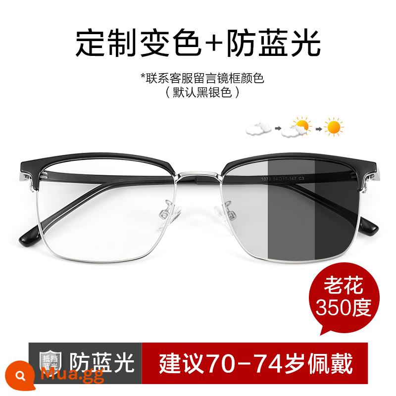 Nhập khẩu thương hiệu 2022 Kính hoa cũ mới - Nhập khẩu từ Đức - photochromic [viễn thị 350 độ] 70-74 tuổi