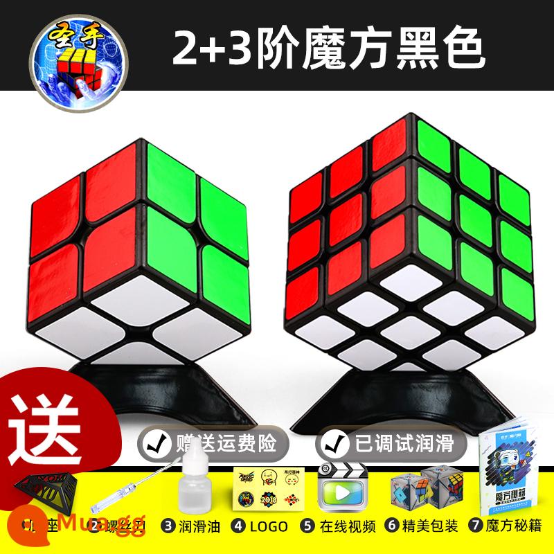 Thánh Tay Khối Lập Phương Rubik Hai Ba Bốn Năm 2453 Cấp Độ Đồ Chơi Giáo Dục Cho Trẻ Em Từ Người Mới Bắt Đầu Đa Dạng Vô Hạn Thi Đấu - cấp 2 + cấp 3 đen