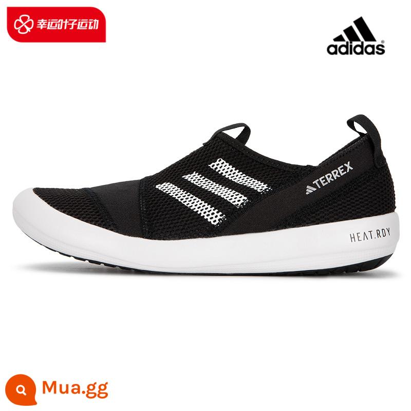 Giày nam adidas trang web chính thức hàng đầu giày vải mùa hè trượt giày lười giày thường giày thể thao giày trượt ván cổ thấp - đen/trắng2