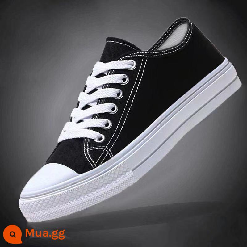 Giày Vải Nữ Mùa Hè 2023 Phong Cách Mới Gấu Giày Nữ Thoáng Khí Xuân Thu Đa Năng Casual Giày Sneaker - màu đen tinh khiết