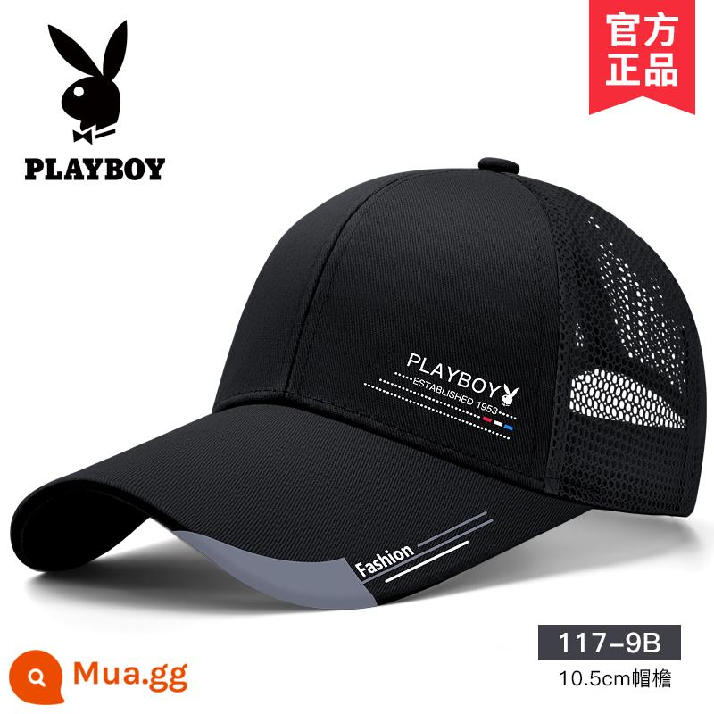 Nón Playboy nam mùa hè mũ bóng chày che nắng mùa hè thương hiệu sành điệu đỉnh cao nón lưỡi trai chống nắng che nắng cao cấp mỏng - [Mái dài nửa lưới]117-9B