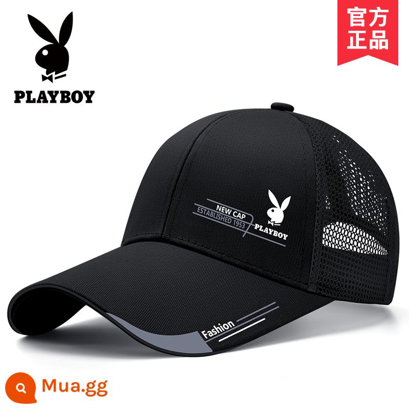 Nón Playboy nam mùa hè mũ bóng chày che nắng mùa hè thương hiệu sành điệu đỉnh cao nón lưỡi trai chống nắng che nắng cao cấp mỏng - [Mái dài nửa lưới]139-9B