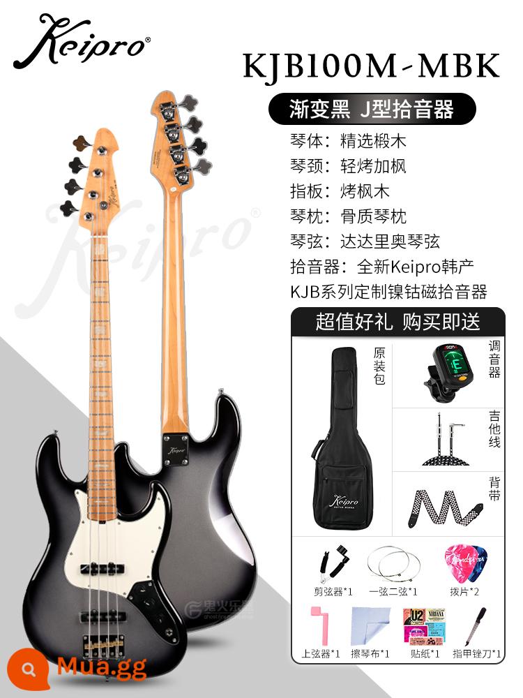 2022 MỚI KEIPRO KJB100 FULL SERIES CỦA BASS BASS BẮT ĐẦU - [Bốn Dây]KJB100M-MBK Màu Đen Chuyển Sắc