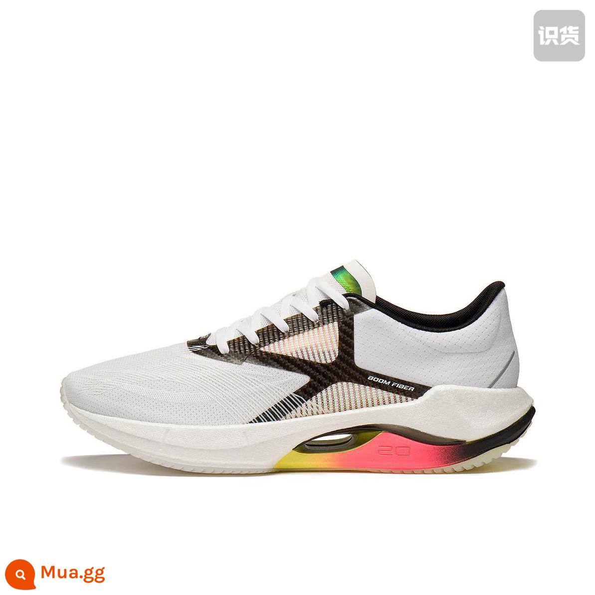 Giày chạy bộ Li Ning siêu nhẹ 20 nam lưới thoáng khí thể thao chuyên nghiệp giày chạy bộ chống sốc giày thể thao đế mềm ARBT001 - [Siêu nhẹ 20] ARBT001-4 mã sơn trắng cam đen