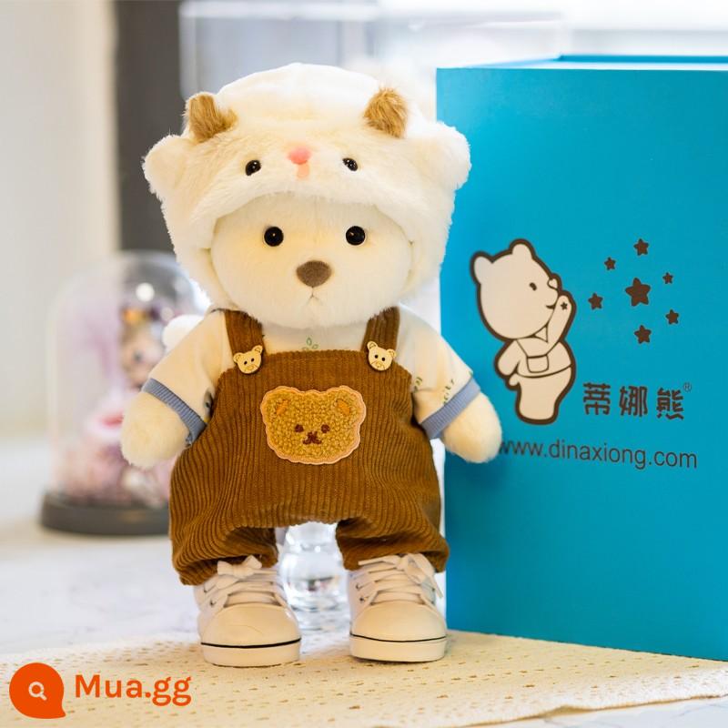 Gấu Tina Gấu Búp Bê Dễ Thương Quà Tặng Sinh Nhật Cho Bạn Gái Người Lớn 18 Tuổi Ngày Tết Lễ Tình Nhân - Phiên bản mới của White Bear-Lamb Suit