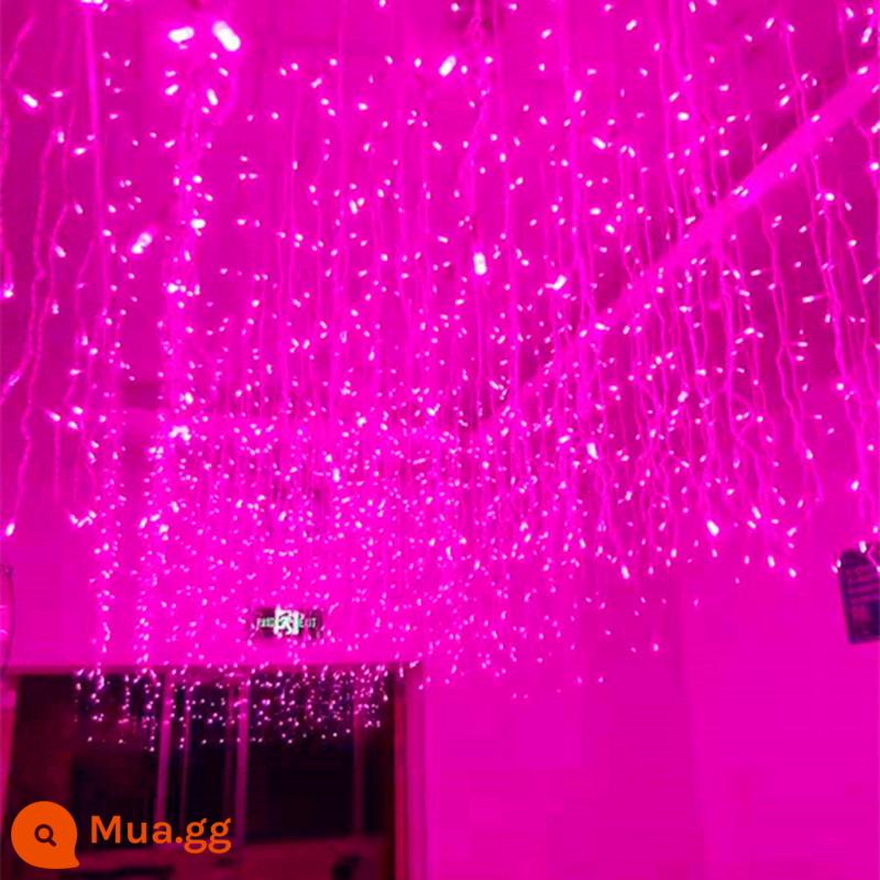 led đèn màu đèn nhấp nháy chuỗi gypsophila treo đèn thác rèm đèn ngoài trời sao băng thanh đèn internet người nổi tiếng trang trí đèn - Hồng