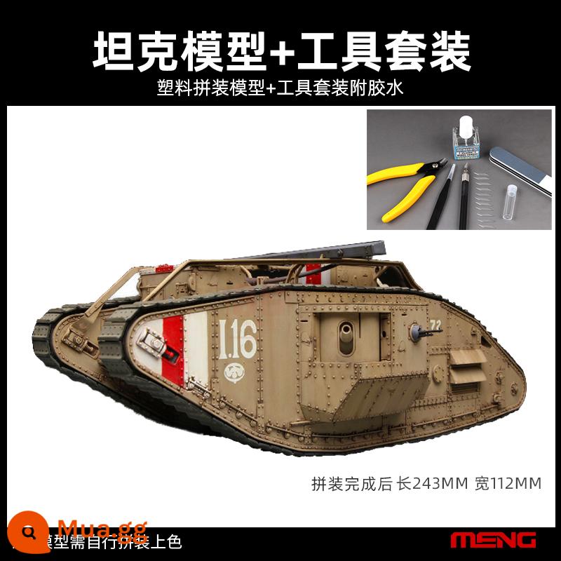 Model 3G MENG ASSEMBLY TANK TS-020 BRITISH MK.V BANCE MAKE MALE 1/35 - Mô hình xe tăng + bộ dụng cụ bao gồm keo thân thiện với môi trường