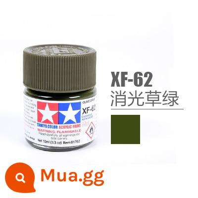 【Mẫu 3G】Mô hình sắc tố sơn Tamiya Sơn gốc nước đặc biệt Dòng mờ XF1-XF24 10mL - XF62 cỏ xanh