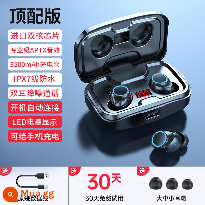 Tai nghe Bluetooth không dây thực sự mới 2023 In-ear loại bỏ tiếng ồn cao cấp dành cho nam và nữ Thời lượng pin siêu dài Thể thao Huaqiangbei - Phiên bản màu xanh hàng đầu [giảm tiếng ồn thông minh + cuộc gọi cực rõ] chất lượng âm thanh và thời lượng pin được cải thiện 90%