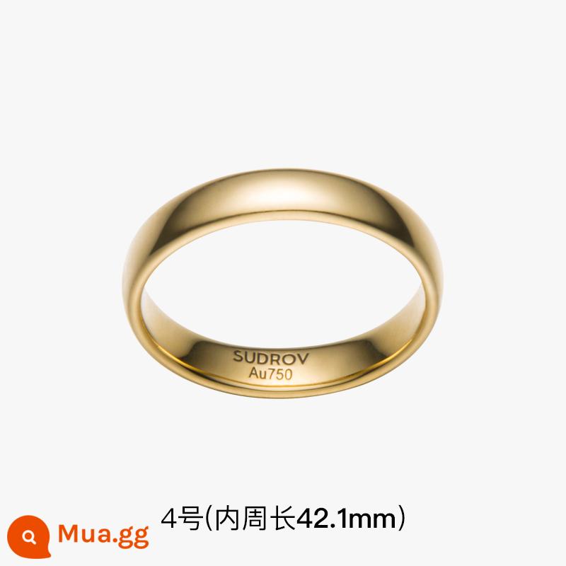 Sujue 2022 sản phẩm mới thiết kế ngách ánh sáng cao cấp sang trọng Nhẫn vàng 18K nữ thời trang cá tính đuôi nhẫn nhẫn - Số 4 có chứng chỉ