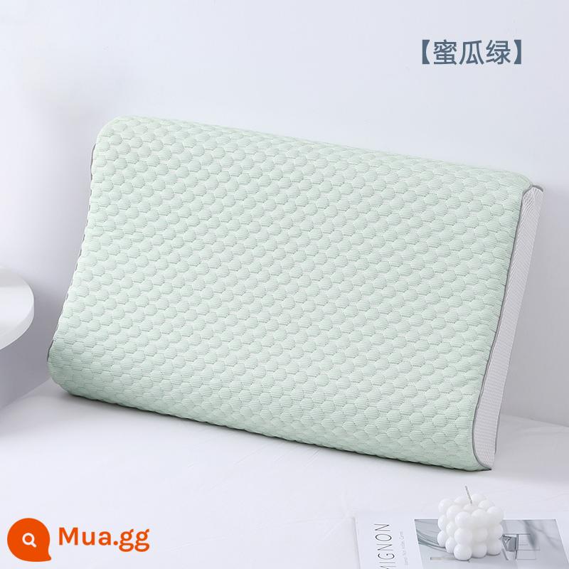 Áo Gối Cao Su Massage Doudou Một Đôi Gối Nhớ Áo Gối Đơn Băng Lụa Thoáng Mát Áo Gối Chần Gòn 40Cm X 60Cm - [Dưa xanh] [Gói đơn bốn mùa]