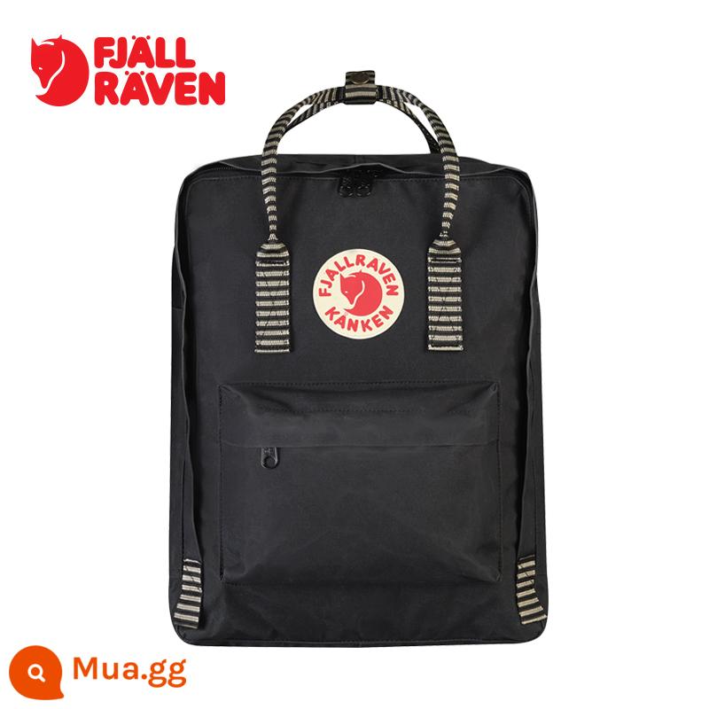 Fjallraven/Arctic Fox Official kanken Art Ba lô thể thao ngoài trời Ba lô nam và nữ 23510A - 550-901 đen/sọc