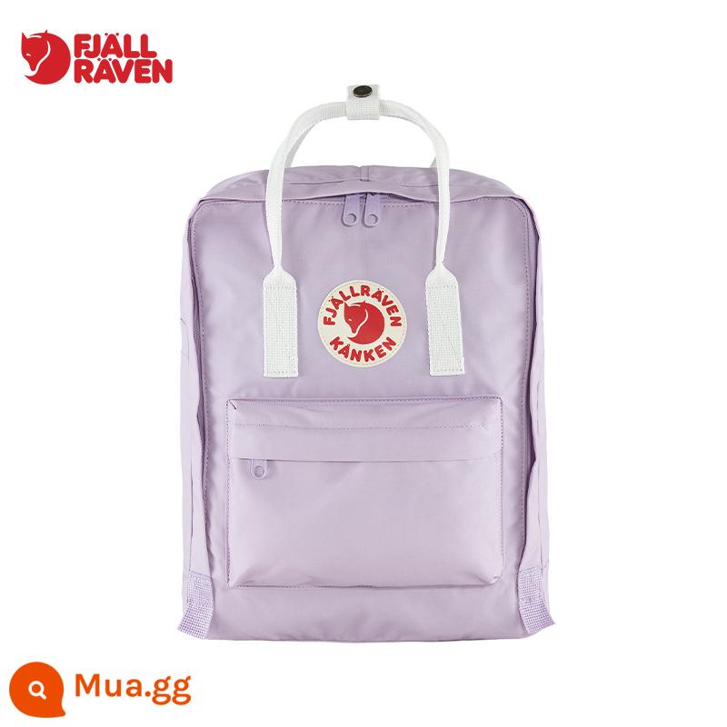 Fjallraven Cáo Bắc Cực Ba Lô Kanken Nam Nữ Nhẹ Ba Lô Du Lịch Túi Túi Thể Thao 23510 - 457-106 Oải Hương Tím-Trắng Mát