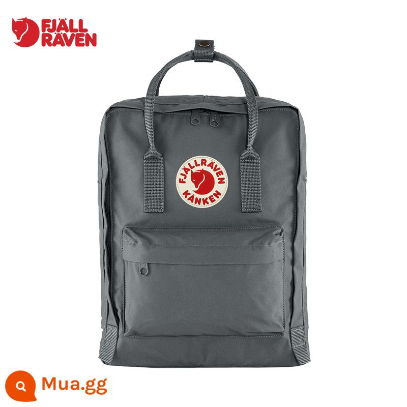 Fjallraven Cáo Bắc Cực Ba Lô Kanken Nam Nữ Nhẹ Ba Lô Du Lịch Túi Túi Thể Thao 23510 - 046 siêu xám