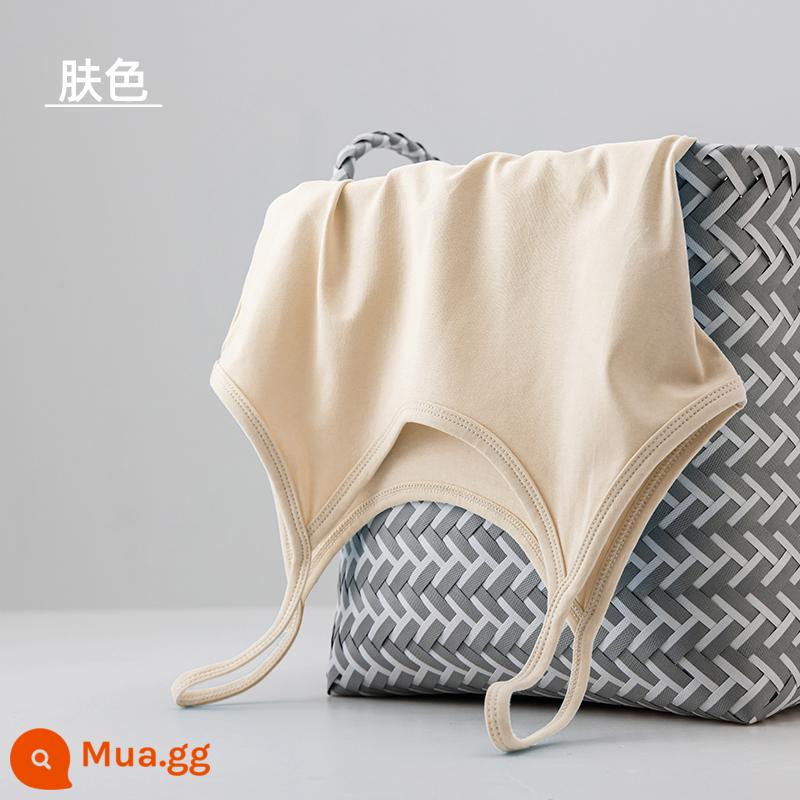 Cotton nguyên chất yếm nữ bên trong đế nhỏ màu đen mỏng phần tự canh tác màu trắng mùa hè áo khoác ngoài chất béo mm kích thước lớn hàng đầu - màu