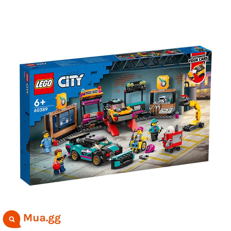 Lego Khối Xây Dựng Dòng Thành Phố Máy Bay Chữa Cháy Những Người Bạn Tốt Bé Trai Và Bé Gái Lắp Ráp Xe Thể Thao Đồ Chơi Hộp Nhỏ Bộ Khởi Đầu - Trạm sửa chữa và sửa chữa ô tô 60389