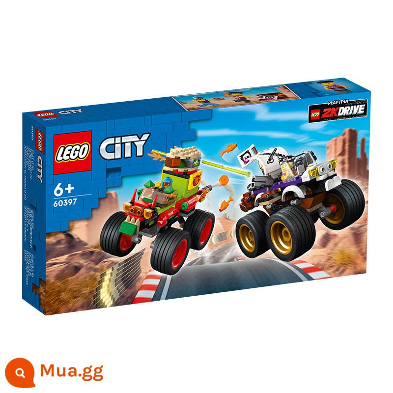 Lego Khối Xây Dựng Dòng Thành Phố Máy Bay Chữa Cháy Những Người Bạn Tốt Bé Trai Và Bé Gái Lắp Ráp Xe Thể Thao Đồ Chơi Hộp Nhỏ Bộ Khởi Đầu - Cuộc đua xe đạp địa hình bánh khổng lồ 60397