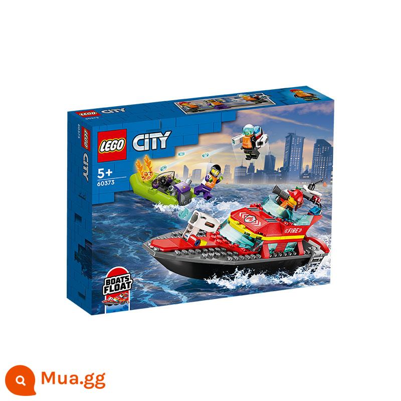 Lego Khối Xây Dựng Dòng Thành Phố Máy Bay Chữa Cháy Những Người Bạn Tốt Bé Trai Và Bé Gái Lắp Ráp Xe Thể Thao Đồ Chơi Hộp Nhỏ Bộ Khởi Đầu - Thuyền cứu hỏa 60373