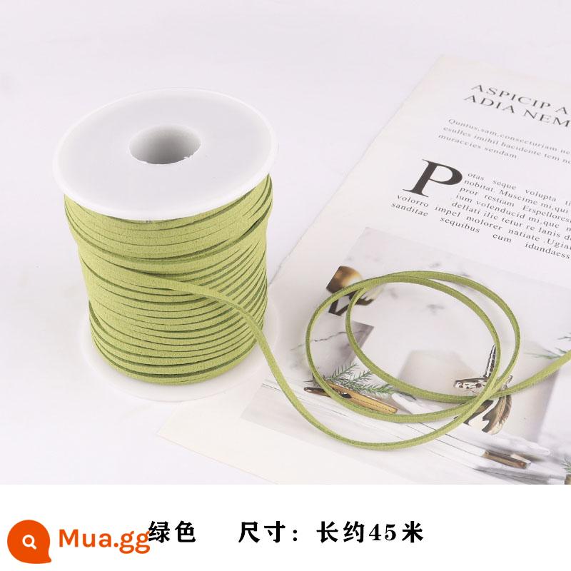 Ins Gấu Mini Feinan Tuyết Trang Trí Bánh Hộp Đóng Gói Trong Suốt 2 Inch Vòng Giấy Trong Suốt Hộp Bánh Mousse - Dây nhung cỏ xanh 50m