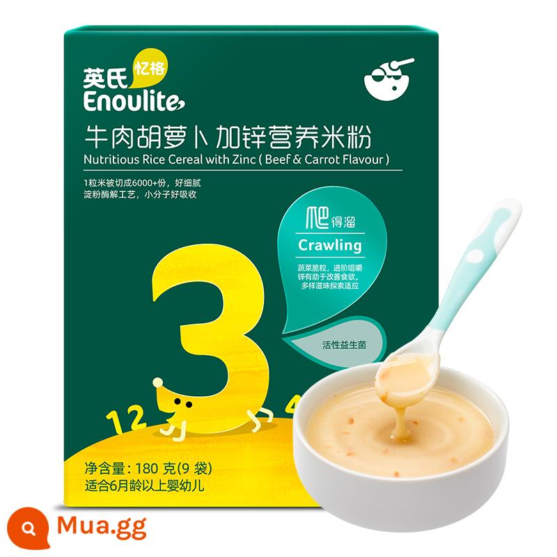 Mì gạo Anh vitamin C plus gạo mì sắt thực phẩm bổ sung dinh dưỡng cho bé mì gạo cao sắt gạo dán 1 phân vị nguyên bản đóng hộp - Bún cấp 3 bổ sung kẽm 180g (thịt bò và cà rốt)