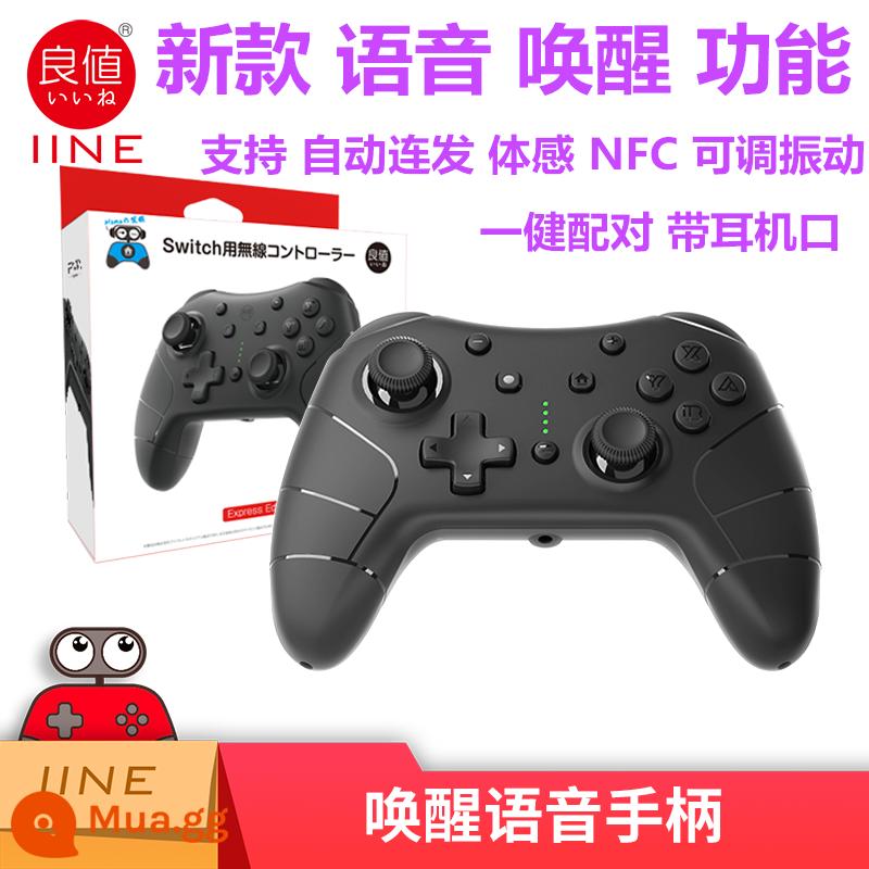 Liangzhi Switch Pro Lang Giá trị không dây Thức dậy Bluetooth GamePad Four -Genation Cat -shaped NS Jet - Tay cầm không dây bằng giọng nói đánh thức thế hệ thứ 4 giá tốt màu đen