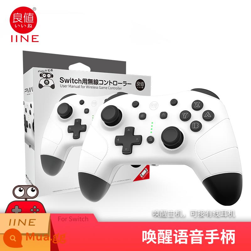 Liangzhi Switch Pro Lang Giá trị không dây Thức dậy Bluetooth GamePad Four -Genation Cat -shaped NS Jet - Tay cầm không dây bằng giọng nói đánh thức thế hệ thứ 4 giá tốt màu trắng