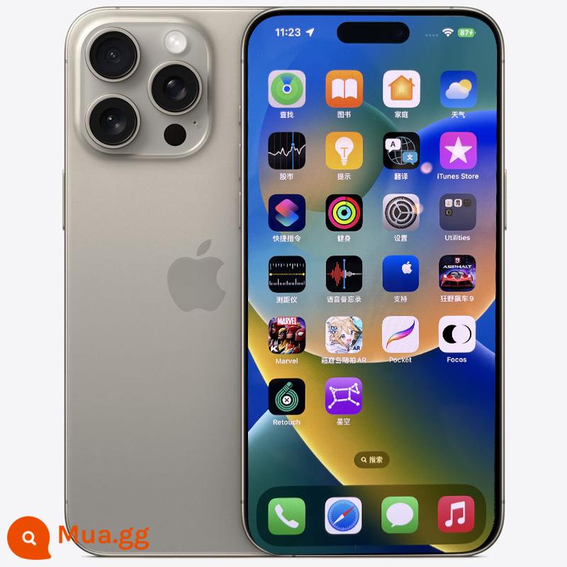 2023 mới Apple/Apple iPhone 15 Pro Điện thoại di động Apple 15Pro chính hãng Điện thoại di động 5G chính hãng - Titan chưa tẩy trắng