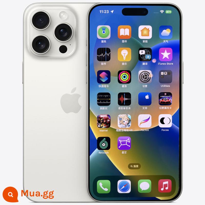 2023 mới Apple/Apple iPhone 15 Pro Điện thoại di động Apple 15Pro chính hãng Điện thoại di động 5G chính hãng - titan trắng