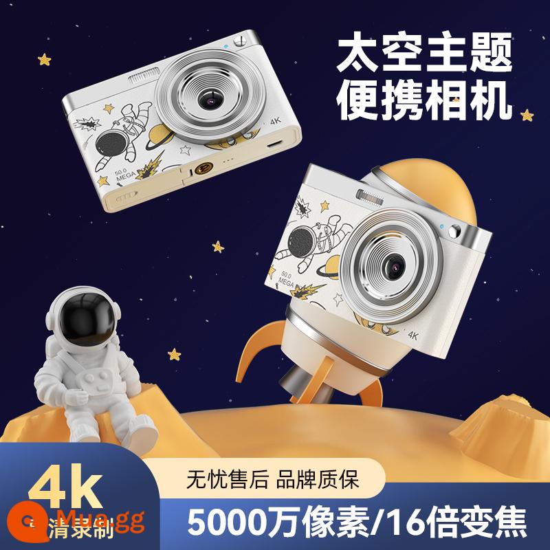 Phi Hành Gia 5000 W Độ Nét Cao Điểm Ảnh Kỹ Thuật Số Sinh Viên Đảng Mục Từ Cấp Polaroid CCD Di Động Nhỏ - Trắng