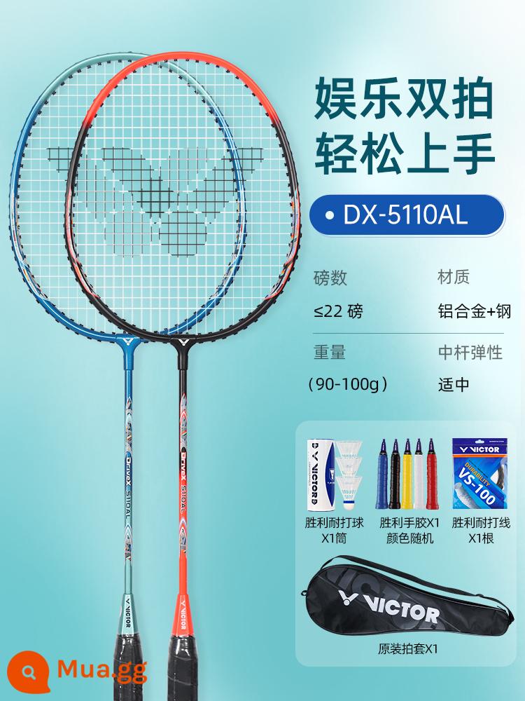 Vợt cầu lông Victor Victory đánh đơn đánh đôi chính hãng challenger 9500 full carbon búa victor siêu nhẹ - [Cú đúp giải trí] DX-5110AL