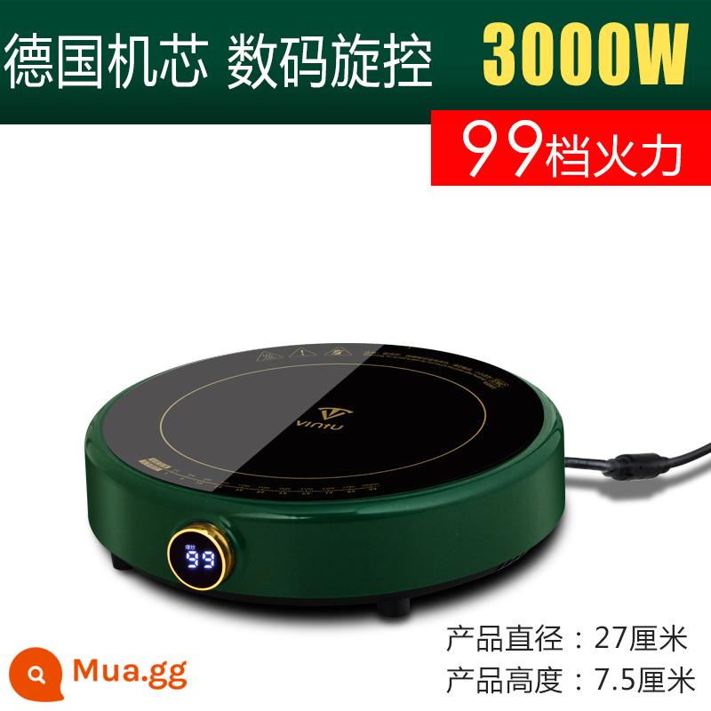 [Chuyển động của Đức] Bếp điện từ tròn Gia dụng nhỏ Mini 3000W Bếp điện từ cảm ứng xào tiết kiệm năng lượng Hàng thật - Máy độc lập cấu hình cao