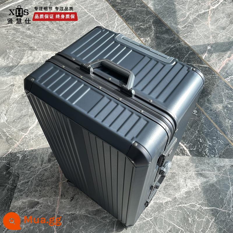 Máy khởi động Hyhishay của Nhật Bản Men's Large -Scapacity Travel Box Khung nhôm khung nhôm - Model thông thường - xám nhạt sang trọng - phụ kiện bảo hành trọn đời