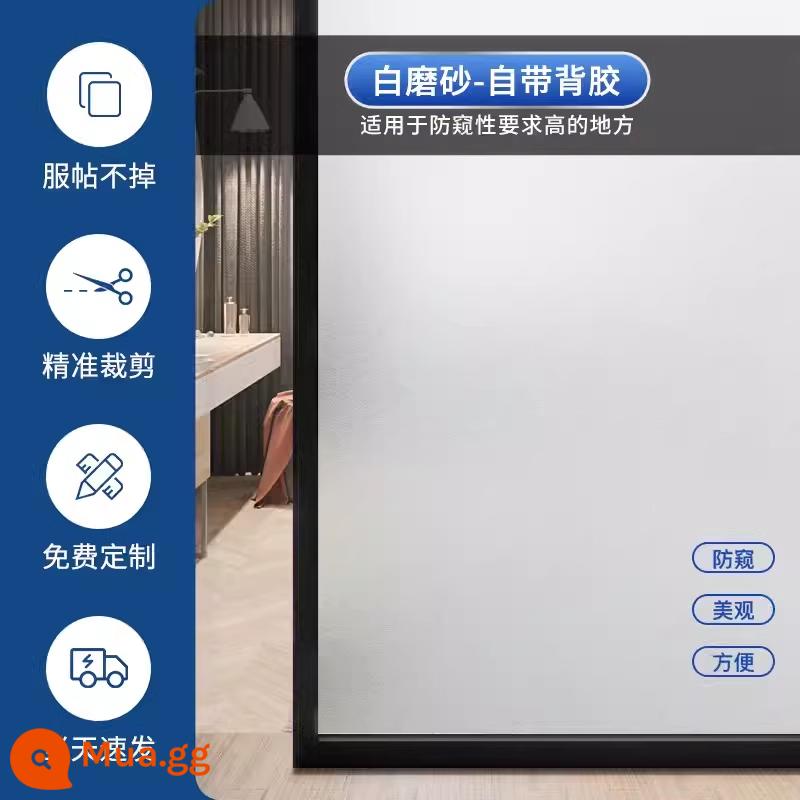 Changhong cao cấp cửa sổ mờ nhãn dán kính mờ truyền ánh sáng đục cửa phòng tắm màng chống nhìn trộm - Màu trắng mờ dày [riêng tư tốt hơn]