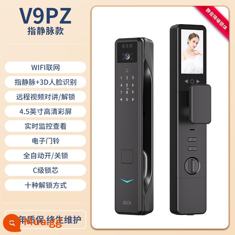 Bocke 3d Face R. - V9PZ [pin kép + vân tay + nhận diện khuôn mặt 3D + mắt mèo trực quan thông minh + màn hình lớn 4,5 inch + điều khiển thông minh trên điện thoại di động]